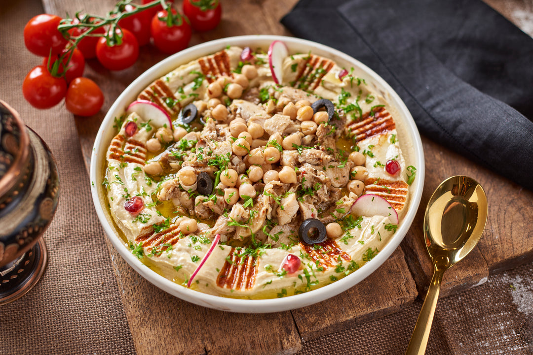 HUMMUS WITH CHICKEN SHAWARMA