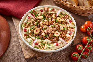 HUMMUS WITH MINCE LAMB