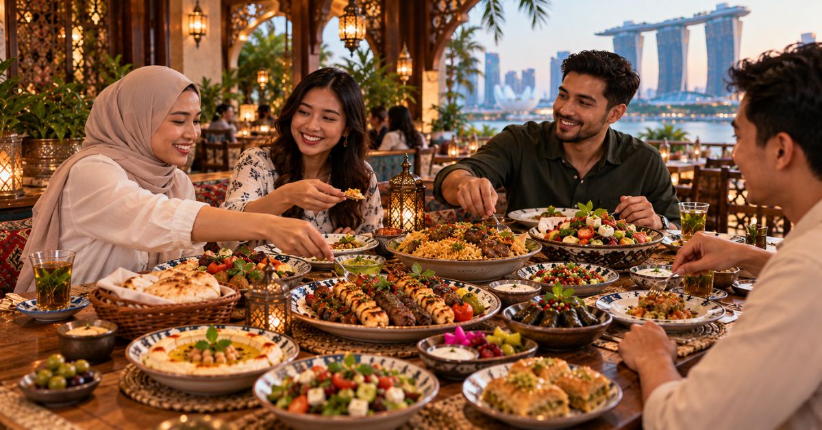Dining at Tarboush: A Halal Restaurant in Singapore for Sharing Meals