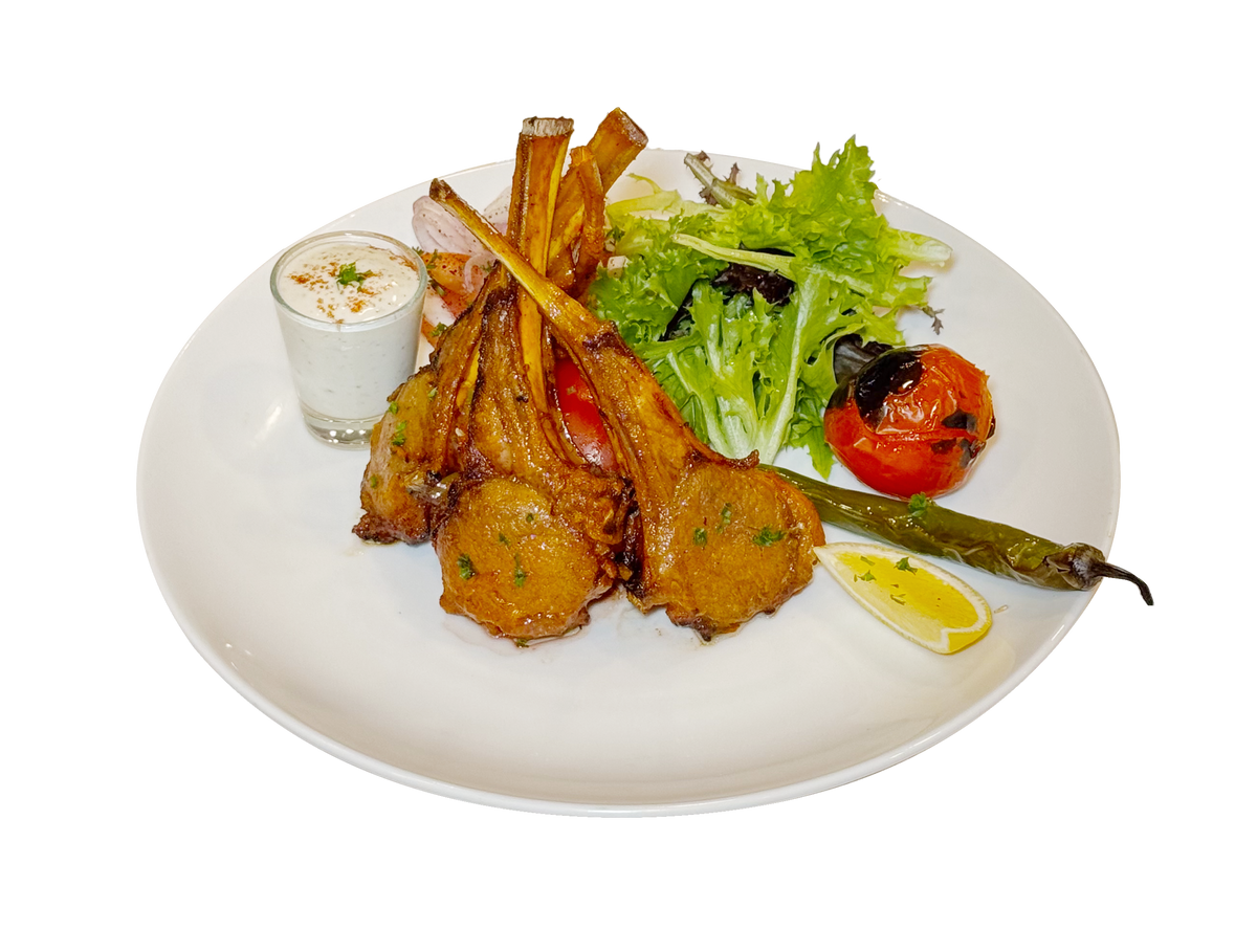 GRILLED BABY LAMB RACK - Tarboush Restaurant Singapore