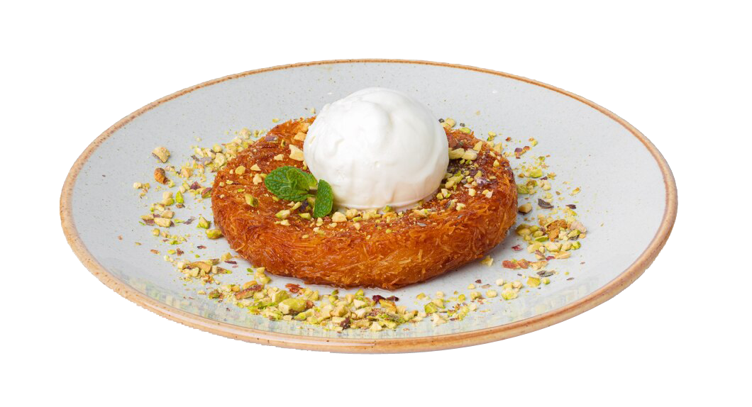 KUNAFEH WITH ICE CREAM